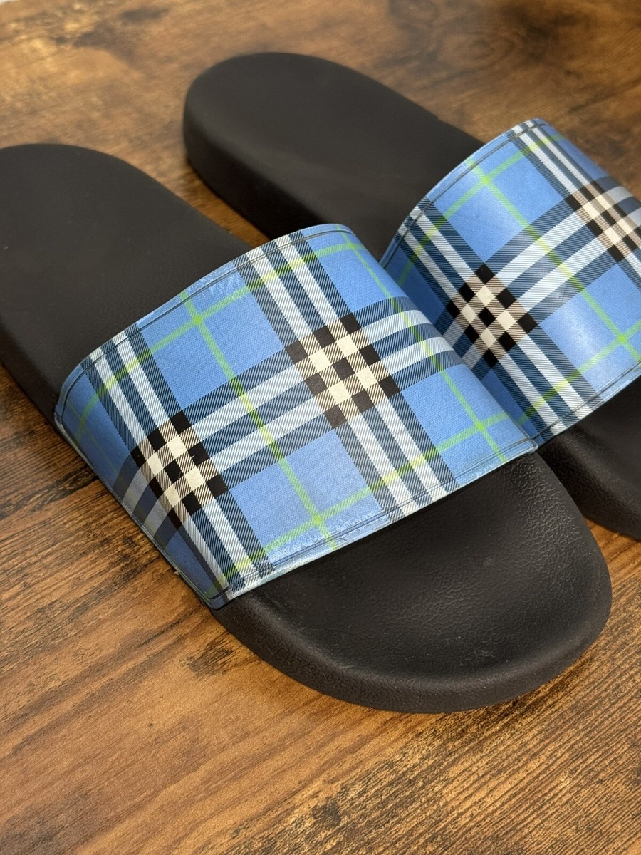 Burberry Blue Check Slides size 11 | eBay display picture 1