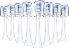 8x Replacement Toothbrush Heads For Philip Sonicare + Free Hygienic Caps