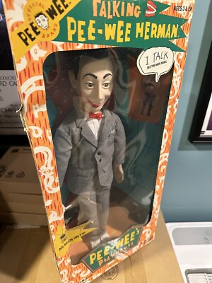 Vintage 1987 Pee-Wee Herman Talking Pull String Doll 18” New In