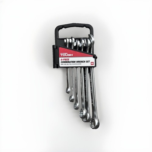 hyper-tough-6-pc-combination-wrench-set-sae-5-16-3-8-7-16-1-2-9-16