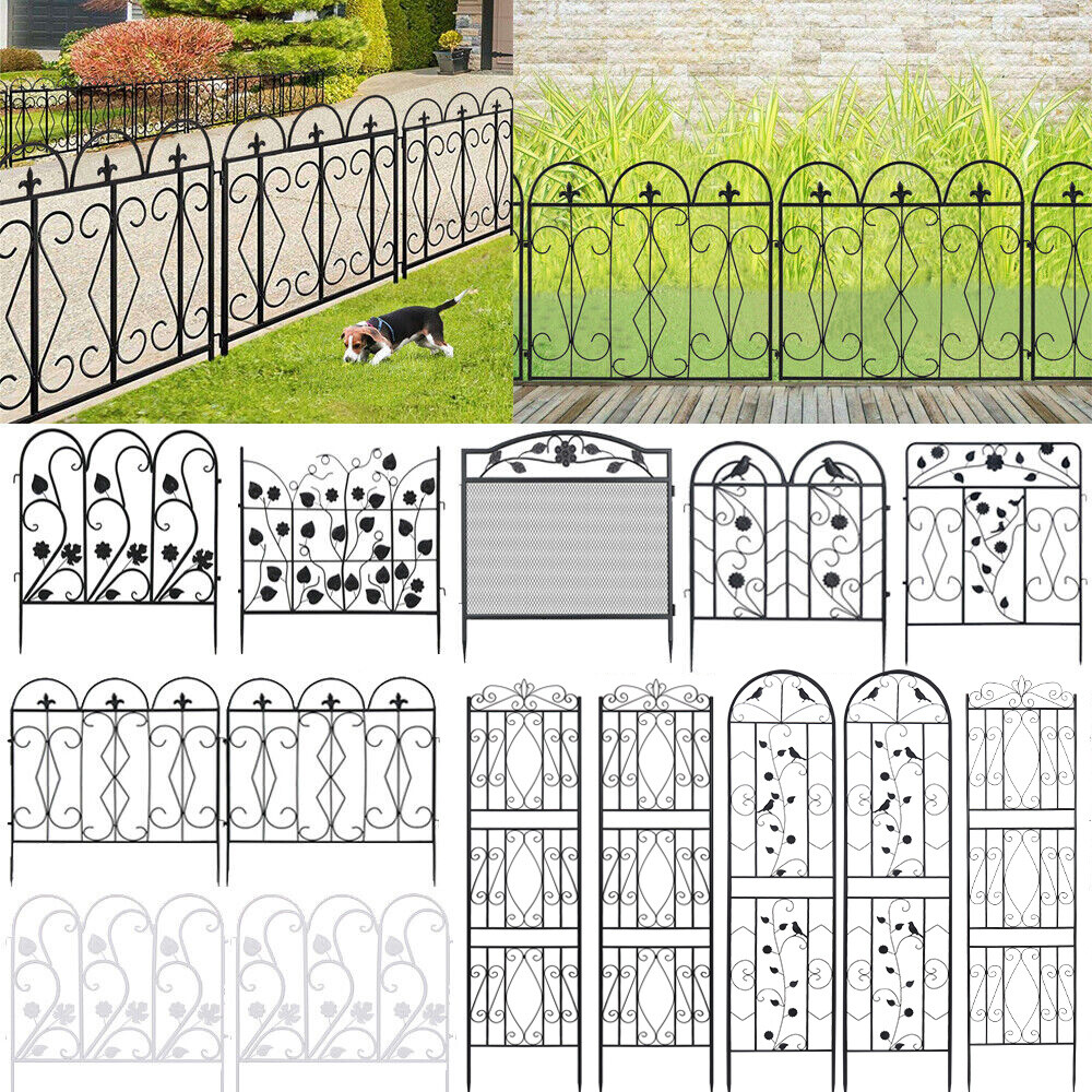 2/5pcs Decor Garden Fence Panel Trellis Rustproof Wire Metal