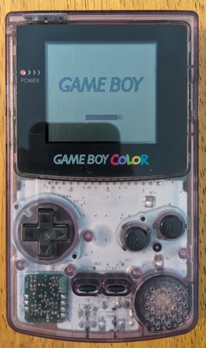 Nintendo Game Boy Color Console Atomic Purple Cleaned and Tested