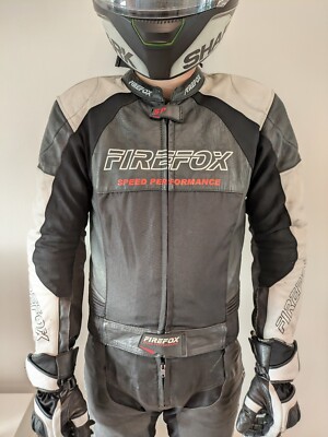Motorrad Lederkombi Firefox Herren Motorradjacke Motorradhose