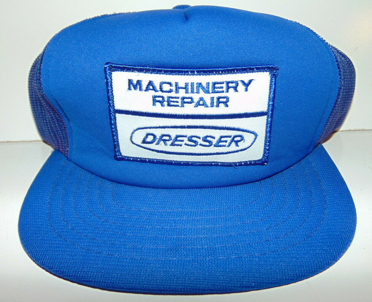 Vintage Trucker Hat Mesh Snapback Patch Dresser M… - image 1