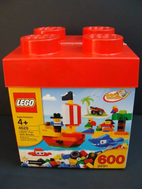 NEW LEGO Fun With Bricks 4628 Building Kit 600pc Blocks Box