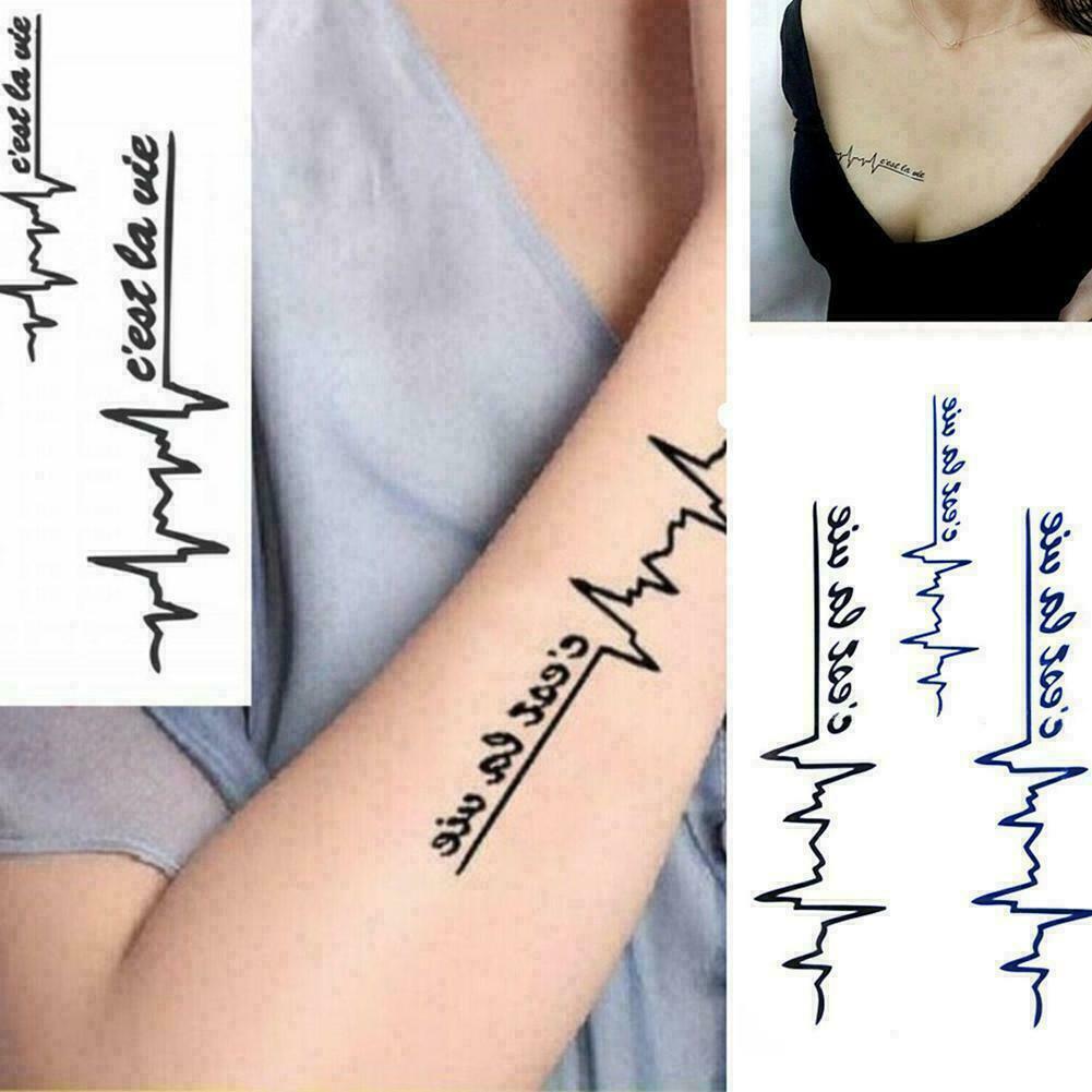 C'est la Vie Waterproof Temporary Tattoos Arm Women Tattoo Fake Men Hot！  E7G2 | eBay