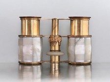 Antique Brevete Mother Of Pearl Opera Glasses Intricate Details