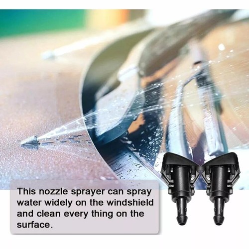 2X New Windshield Washer Wiper Spray Fluid Nozzle For Chrysler Dodge Ram Charger - Picture 4 of 15
