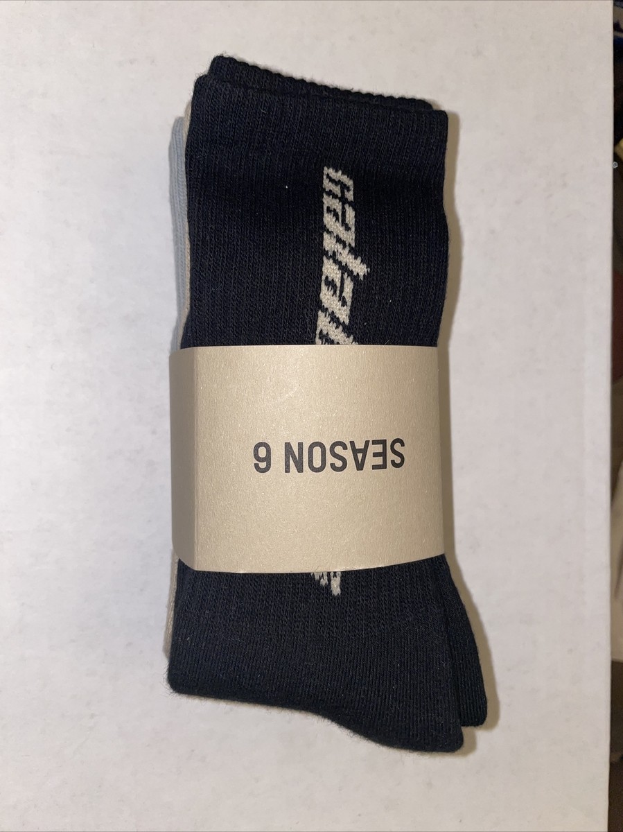 YEEZY SEASON 6 CALABASAS SOCK 3 PACK 新品 Yeezy Season 6 Calabasas Socks Kanye WEST USA 3 Pair O / S