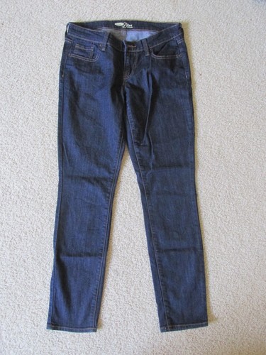 Blue Skinny Jeans Low Rise Denim Pants 
