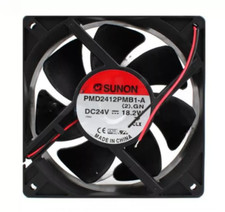 New SUNON PMD2412PMB1-A DC 24V 18.2W 120x120x38MM 2-Wires Inverter Cooling Fan