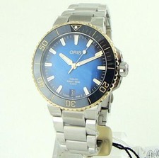 New 2026 Oris Aquis Date Blue Dial Gold 41mm 01 400 7769 6355-07 8 22 09PEB 2
