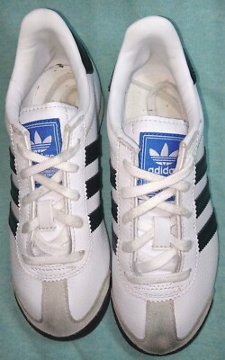 ADIDAS ORIGINALS SAMOA Kids Sneakers White Leather Black