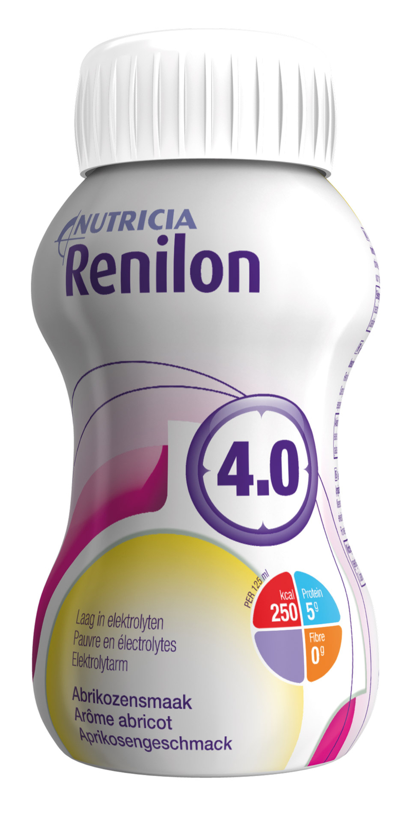 Renilon 4.0 Aprikose 4x125ml PZN 07224429 Trinknahrung Dialyse (34,98 EUR/l)