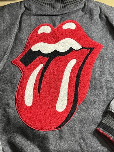 Rolling Stones Tour Merch - Tongue Varsity Jacket