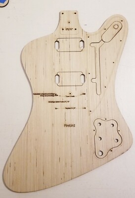 Custom Hybrid Firebird HH Guitar Body Template 4bolton neck Wrap around TOM FB