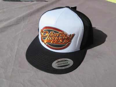 Baseball Cap Save the Choppers Patch Slogan Biker Bobber Nose Art Rockabilly