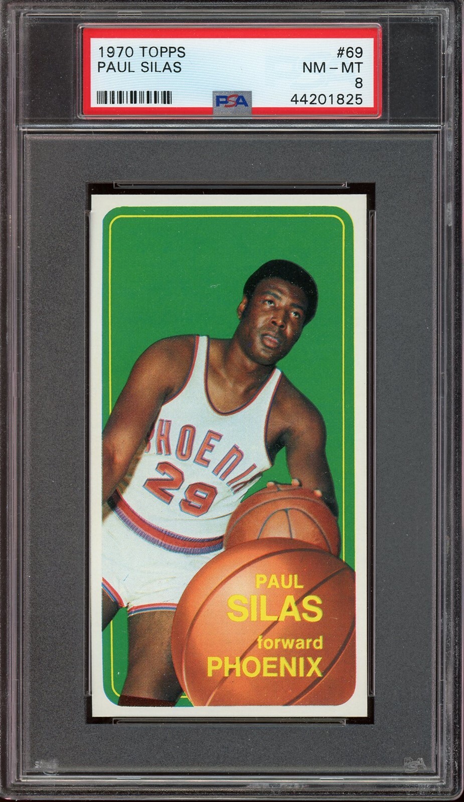 1970 Topps Basketball #69 Paul Silas PSA 8