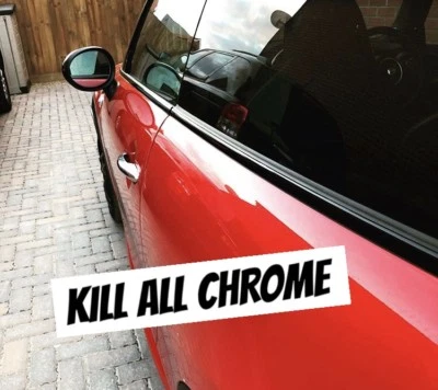 MINI BITZ For MINI R56 F56 GLOSS BLACK BELT LINE KIT WINDOW TRIM VINYL DE CHROME F55 F57