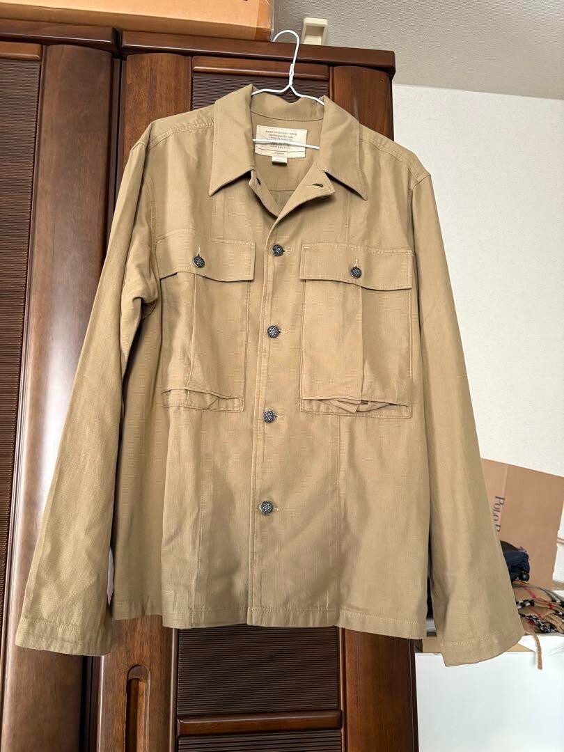 RRL Military Shirt Jacket Ralph Lauren 13 Star Metal Button