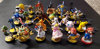 Nintendo Amiibo Lot of 30 Official Figures Lightly Used with