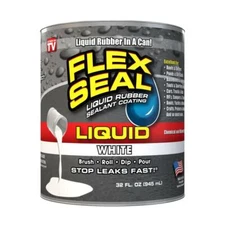Flex Seal Liquid White 32 Oz. Liquid Rubber Sealant Coating