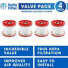 HEPA Wet Dry Vacuum Filter Compatible with Milwaukee 49-90-1900. 4-PACK