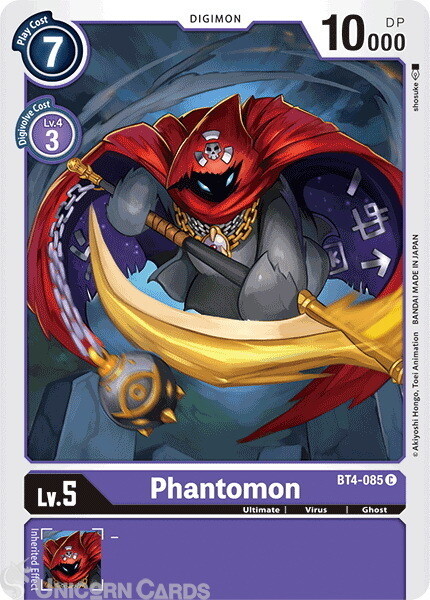 BT4-085 Phantomon Common Mint Digimon Card