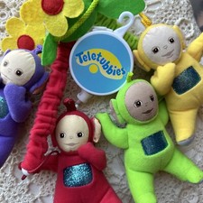 Teletubbies Vintage 1998 Eden Crib Baby Mobile Tinkie Winkie Dipsy Lala Po