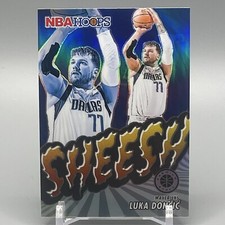 Luka Doncic 2023-24 Panini NBA Hoops Premium Stock SHEESH Silver Prizm #16