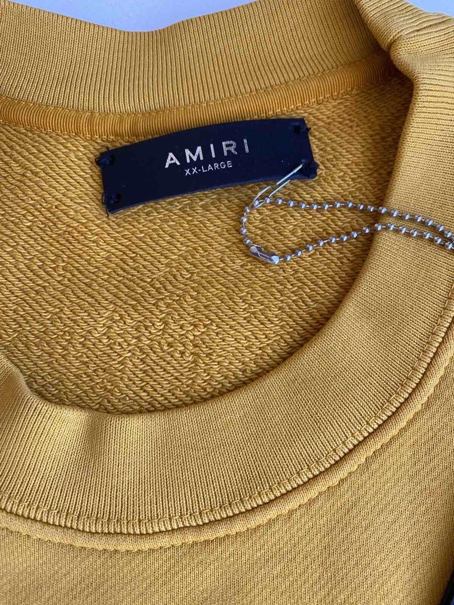 Amiri Paisley Logo Yellow Sweatshirt sz. XXL | eBay Amiri Paisley Logo Yellow Sweatshirt sz. XXL | eBay
