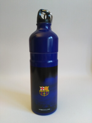 TRINKFLASCH mit KARABINERHAKEN Estrella Damm FC Barcelona NEU OVP Sammler Beach