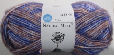 NATURAL MARL.   SUNSET    LOOPS AND THREAD.