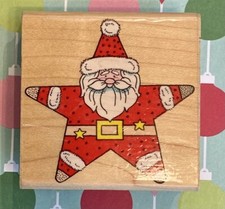 STAR SHAPED SANTA by HERO ARTS christmas noel klaus kris kringle xmas tree gift