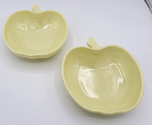 Hazel Atlas glass serving bowl set - Apple design in pastel colors. - Picture 8 of 9