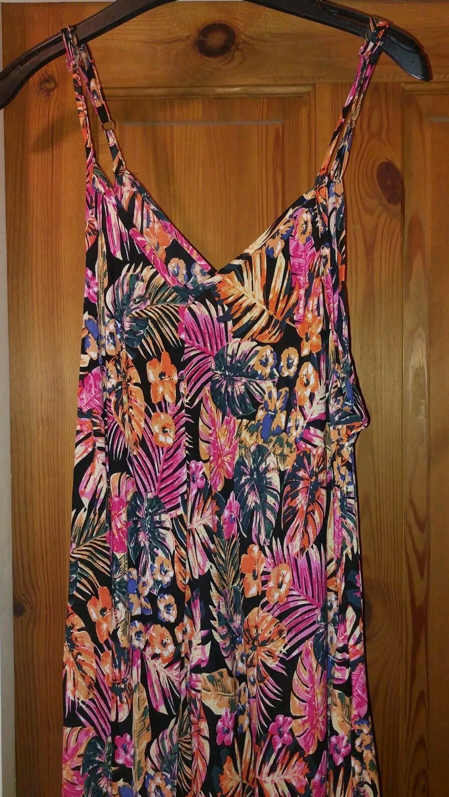 Blue Vanilla black floral ethnic hippie boho gypsy hanky sun dress 18 / 20  BNWT image 3