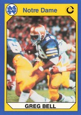 1990 Collegiate Collection Notre Dame #45 Greg Bell