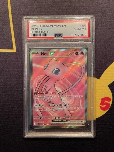 Pokemon Mew ex 193/165 Sv: Scarlet & Violet 151 Holo PSA 10 Gem Mint