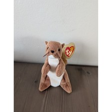 Ty Beanie Babies Nuts the Squirrel Vintage Plush Forest Woodland Kid Toy Sensory