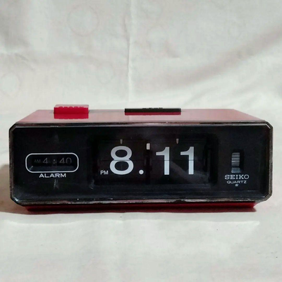 SEIKO Flip Clock QN401T Retro Battery Operated Operation Confirmed