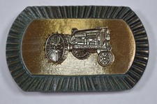Vintage IH International Harvester Farmall Tractor Advertising Belt Buckle