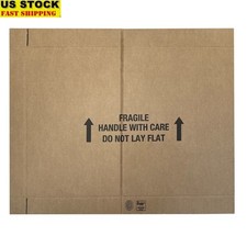 Heavy-Duty Double Wall TV Moving Box W/ Protective Sleeves Safe Transport New