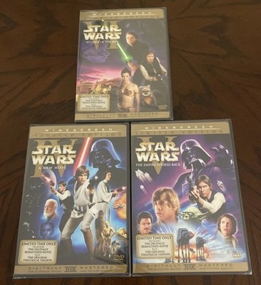 Star Wars Trilogy Limited Edition Original Theatrical Unaltered (DVD) 6-Disc Set