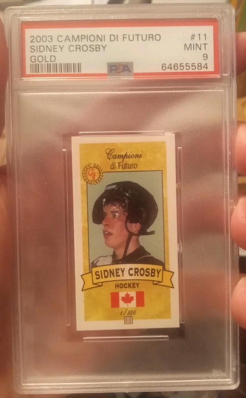 Sidney Crosby 2003 Campioni Di Futuro Gold RC #11 /500 PSA 9