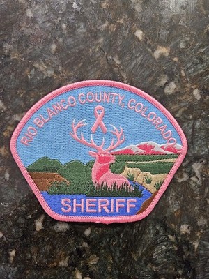 Rio Blanco County Colorado Sheriff Pink Patch