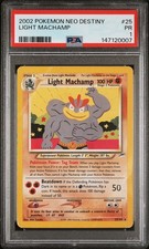 Pokemon Card Light Machamp 25/105 Neo Destiny PSA 1  POP 3