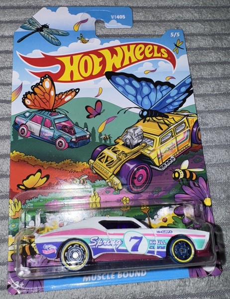 Hot Wheels Muscle Bound 5/5 Spring Series 2024 1:64 Modellauto Spielzeug Kinder-image
