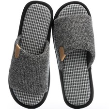 Mens Slippers with Memory Foam Gifts House Slippers for Men Indoor Outdoor Sl...