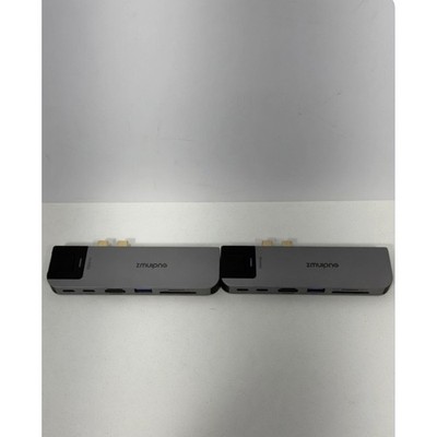 Lot of 2 Zmuipng 8-in-2 USB C Hub MacBook ProAir Adapter HDMI Ethernet SD ZM1816