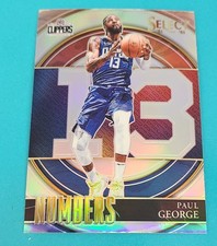 2021-22 Select Numbers Silver Prizm #23 Paul George BASKETBALL Card 6D